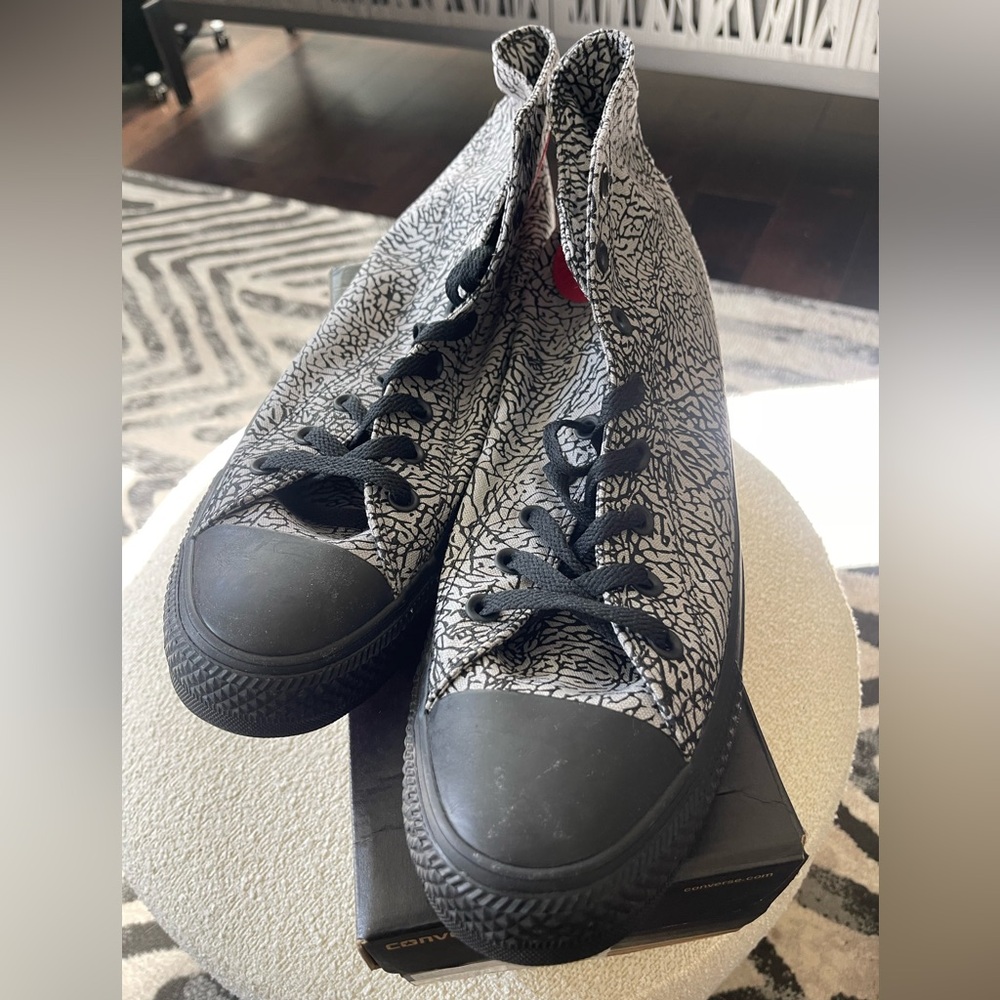 Converse Black and Gray High-Top Sneakers